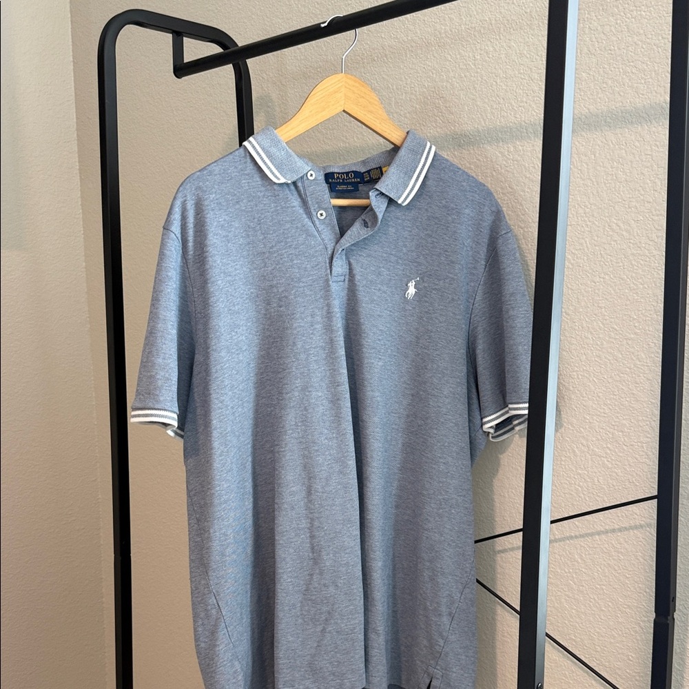 Polo by Ralph Lauren Men's Blue Polo Shirt